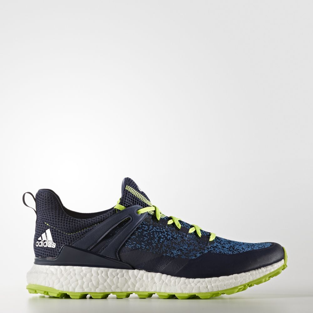 Adidas Crossknit Boost - παπουτσια γκολφ ανδρικα - Σκουρο Μπλε/Μπλε/Ανοιχτο Πρασινο,Μέγεθος: EU 36 –